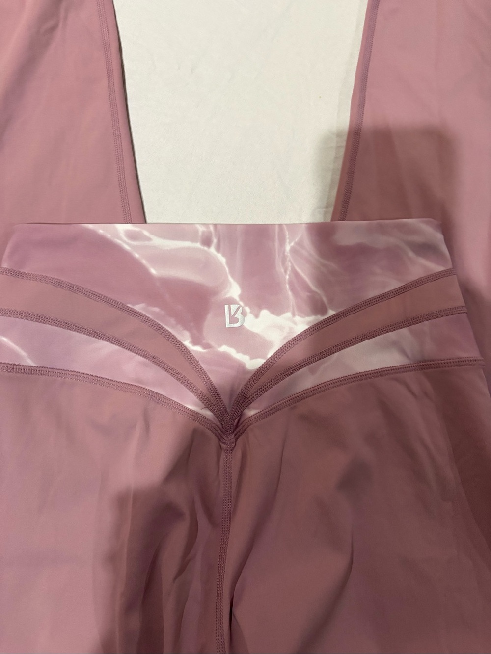 Buffbunny Pink Marble High-Waist Active Leggings